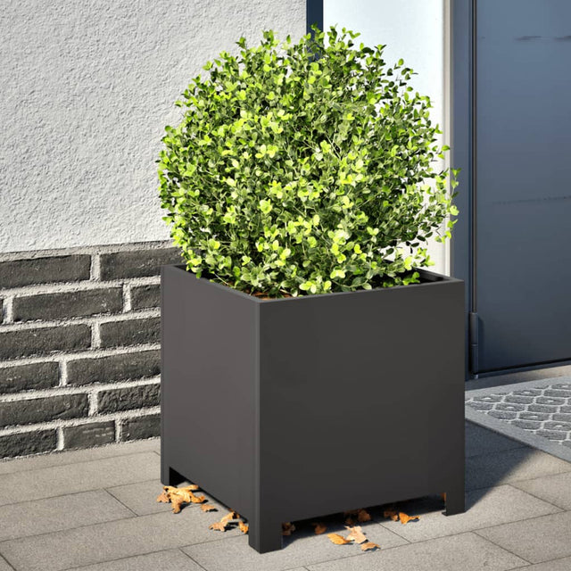 Plantenbak 40x40x40 cm staal zwart - AllerleiShop