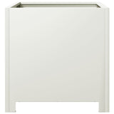 Plantenbak 40x40x40 cm staal wit - AllerleiShop