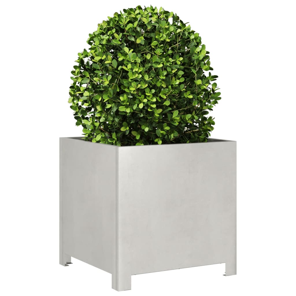 Plantenbakken 2 st 40x40x40 cm roestvrij staal - AllerleiShop