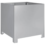 Plantenbakken 2 st 40x40x40 cm gegalvaniseerd staal - AllerleiShop