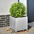 Plantenbakken 2 st 40x40x40 cm gegalvaniseerd staal - AllerleiShop