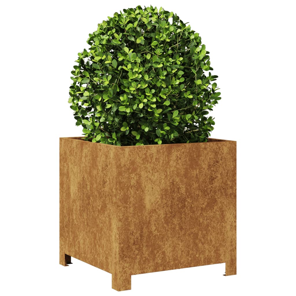 Plantenbakken 2 st 40x40x40 cm cortenstaal - AllerleiShop