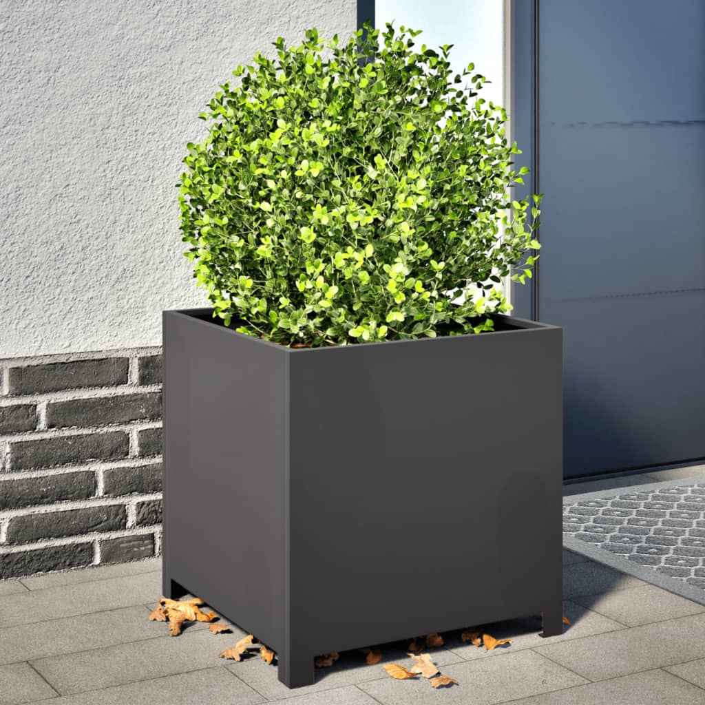 Plantenbak 50x50x50 cm staal zwart - AllerleiShop