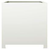 Plantenbak 50x50x50 cm staal wit - AllerleiShop