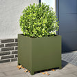 Plantenbak 50x50x50 cm staal olijfgroen - AllerleiShop