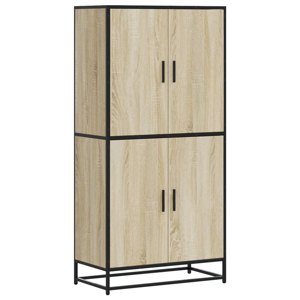 Hoge kast 68x35x139 cm bewerkt hout sonoma eikenkleurig - AllerleiShop