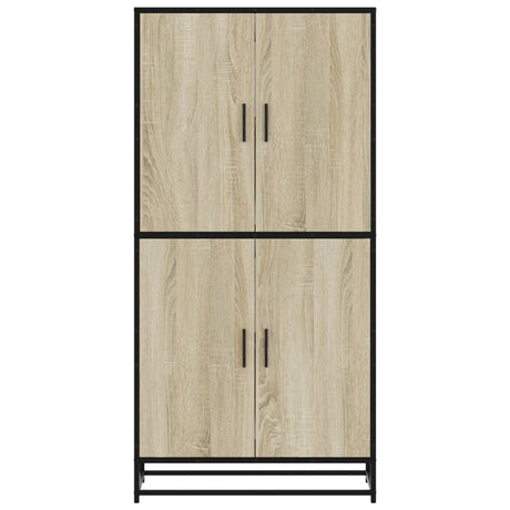 Hoge kast 68x35x139 cm bewerkt hout sonoma eikenkleurig - AllerleiShop