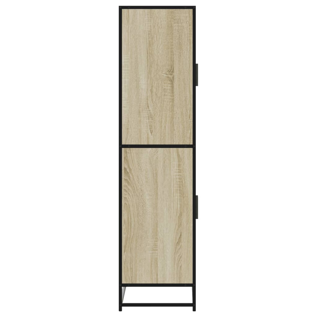 Hoge kast 68x35x139 cm bewerkt hout sonoma eikenkleurig - AllerleiShop