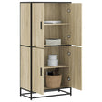 Hoge kast 68x35x139 cm bewerkt hout sonoma eikenkleurig - AllerleiShop