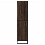 Hoge kast 68x35x139 cm bewerkt hout bruin eikenkleurig - AllerleiShop