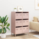 Hoge kast 68x39x101,5 cm staal roze - AllerleiShop