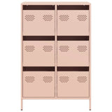 Hoge kast 68x39x101,5 cm staal roze - AllerleiShop