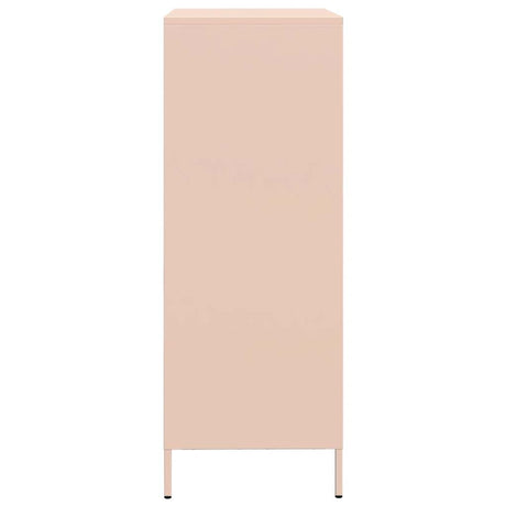 Hoge kast 68x39x101,5 cm staal roze - AllerleiShop