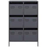 Hoge kast 68x39x101,5 cm staal antracietkleurig - AllerleiShop