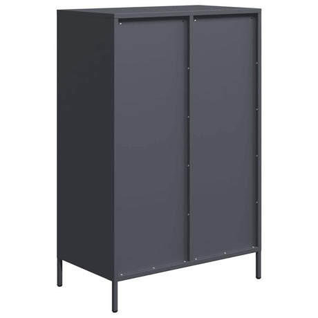 Hoge kast 68x39x101,5 cm staal antracietkleurig - AllerleiShop