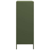 Hoge kast 68x39x101,5 cm staal olijfgroen - AllerleiShop