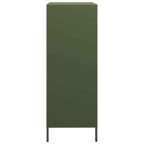 Hoge kast 68x39x101,5 cm staal olijfgroen - AllerleiShop