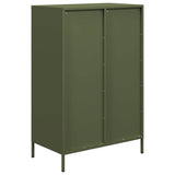 Hoge kast 68x39x101,5 cm staal olijfgroen - AllerleiShop