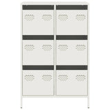 Hoge kast 68x39x101,5 cm staal wit - AllerleiShop