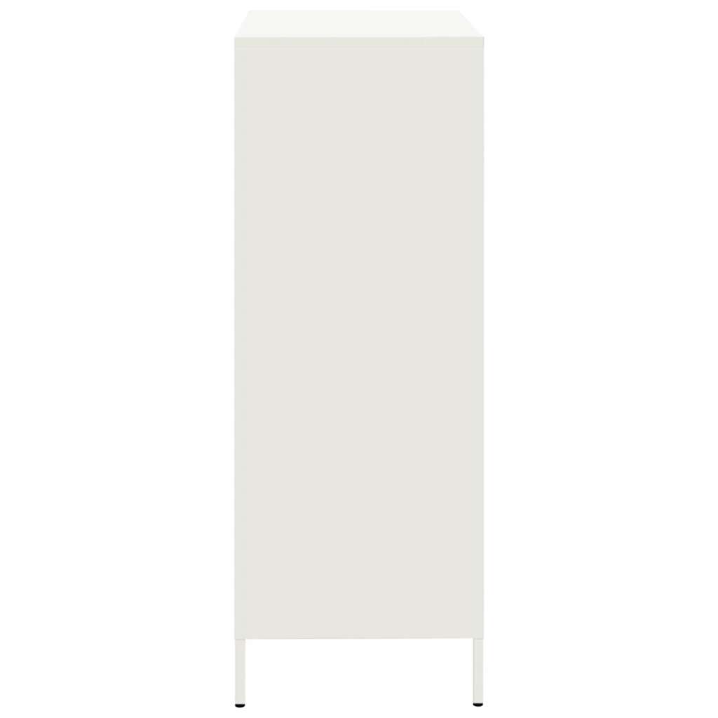 Hoge kast 68x39x101,5 cm staal wit - AllerleiShop