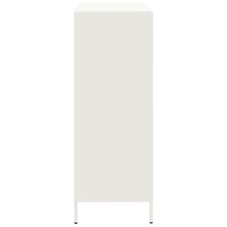 Hoge kast 68x39x101,5 cm staal wit - AllerleiShop