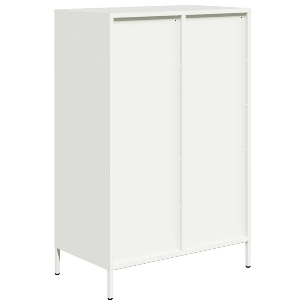 Hoge kast 68x39x101,5 cm staal wit - AllerleiShop