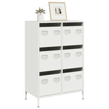 Hoge kast 68x39x101,5 cm staal wit - AllerleiShop