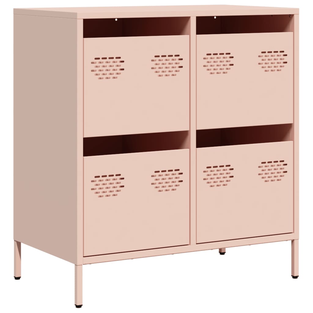 Dressoir 68x39x73,5 cm koudgewalst staal roze - AllerleiShop