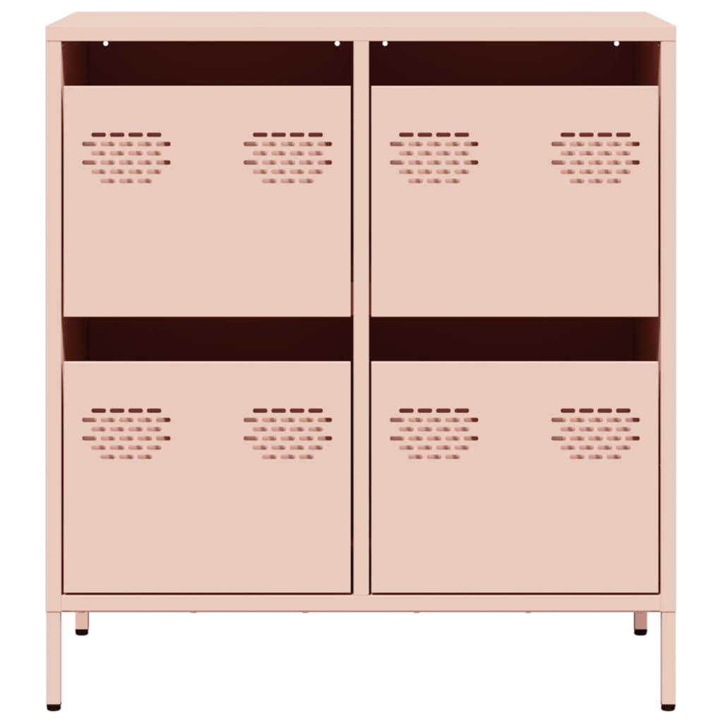 Dressoir 68x39x73,5 cm koudgewalst staal roze - AllerleiShop