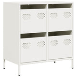 Dressoir 68x39x73,5 cm koudgewalst staal wit - AllerleiShop