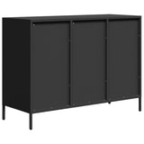 Dressoir 101,5x39x73,5 cm koudgewalst staal zwart - AllerleiShop