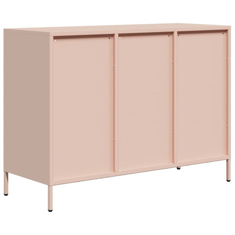 Dressoir 101,5x39x73,5 cm koudgewalst staal roze - AllerleiShop