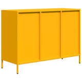 Dressoir 101,5x39x73,5 cm koudgewalst staal mosterdgeel - AllerleiShop