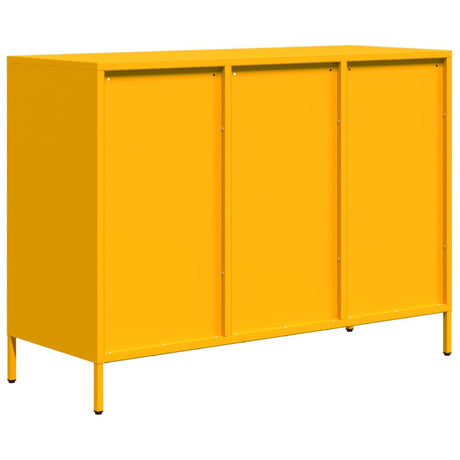 Dressoir 101,5x39x73,5 cm koudgewalst staal mosterdgeel - AllerleiShop