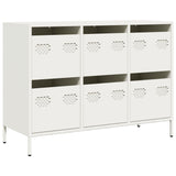 Dressoir 101,5x39x73,5 cm koudgewalst staal wit - AllerleiShop