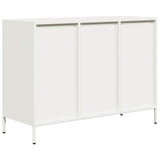 Dressoir 101,5x39x73,5 cm koudgewalst staal wit - AllerleiShop