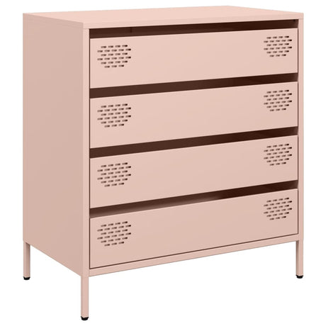 Dressoir 68x39x73,5 cm koudgewalst staal roze - AllerleiShop