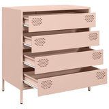 Dressoir 68x39x73,5 cm koudgewalst staal roze - AllerleiShop