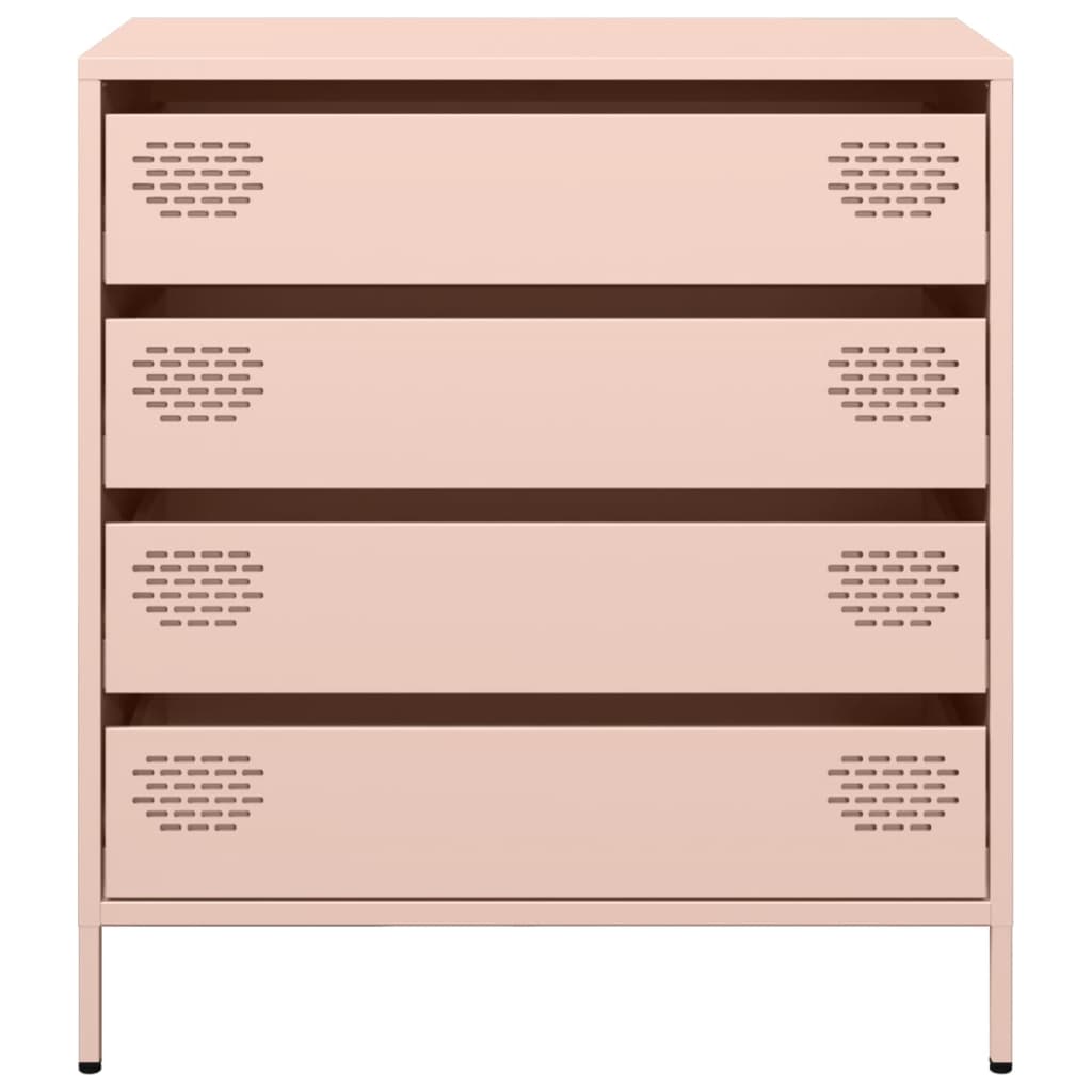 Dressoir 68x39x73,5 cm koudgewalst staal roze - AllerleiShop