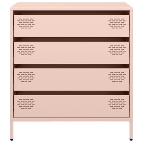 Dressoir 68x39x73,5 cm koudgewalst staal roze - AllerleiShop