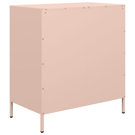 Dressoir 68x39x73,5 cm koudgewalst staal roze - AllerleiShop