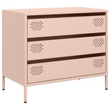 Dressoir 68x39x58,5 cm koudgewalst staal roze - AllerleiShop