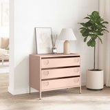 Dressoir 68x39x58,5 cm koudgewalst staal roze - AllerleiShop