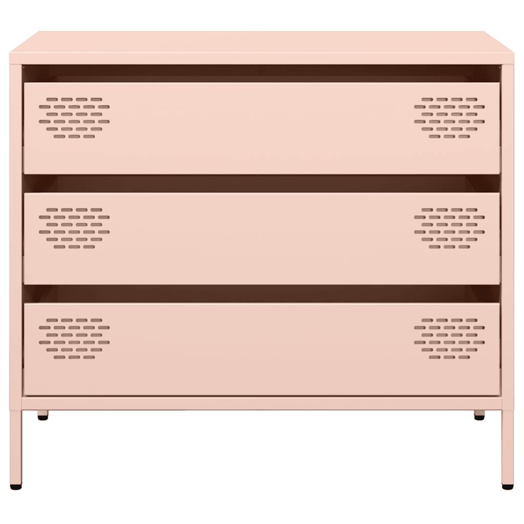 Dressoir 68x39x58,5 cm koudgewalst staal roze - AllerleiShop