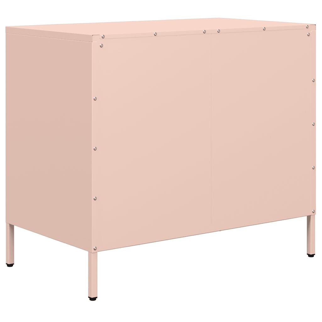 Dressoir 68x39x58,5 cm koudgewalst staal roze - AllerleiShop