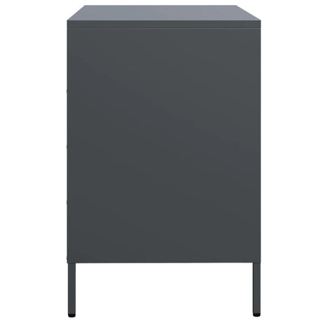 Dressoir 68x39x58,5 cm koudgewalst staal antracietkleurig - AllerleiShop