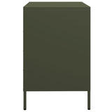 Dressoir 68x39x58,5 cm koudgewalst staal olijfgroen - AllerleiShop