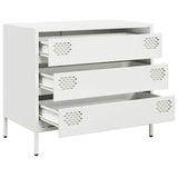 Dressoir 68x39x58,5 cm koudgewalst staal wit - AllerleiShop