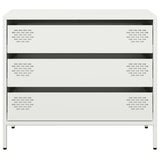 Dressoir 68x39x58,5 cm koudgewalst staal wit - AllerleiShop