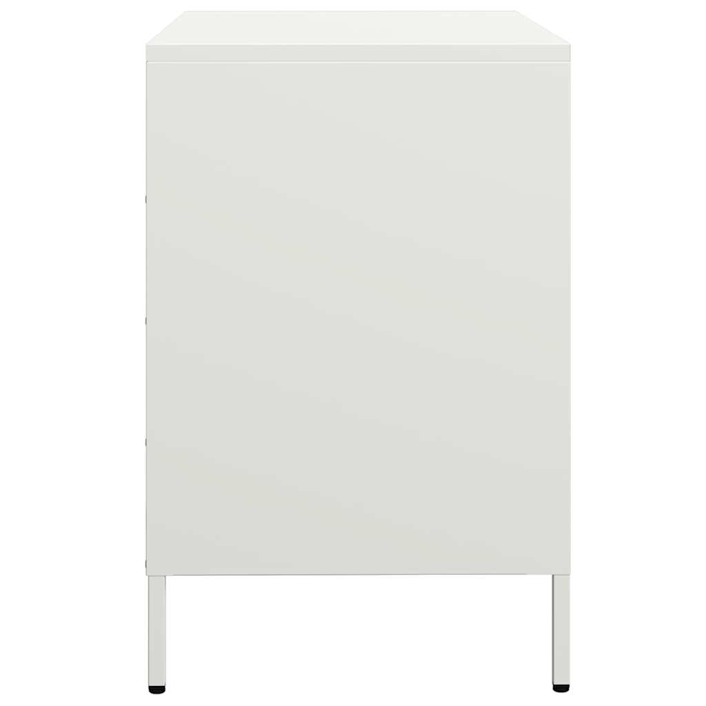 Dressoir 68x39x58,5 cm koudgewalst staal wit - AllerleiShop